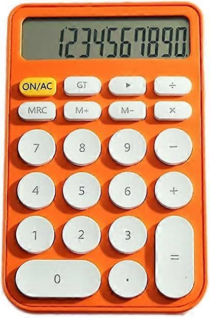 Mini Calculator Cute Appearance Handheld Desktop Calculator Digital Smart Calculator (Orange)