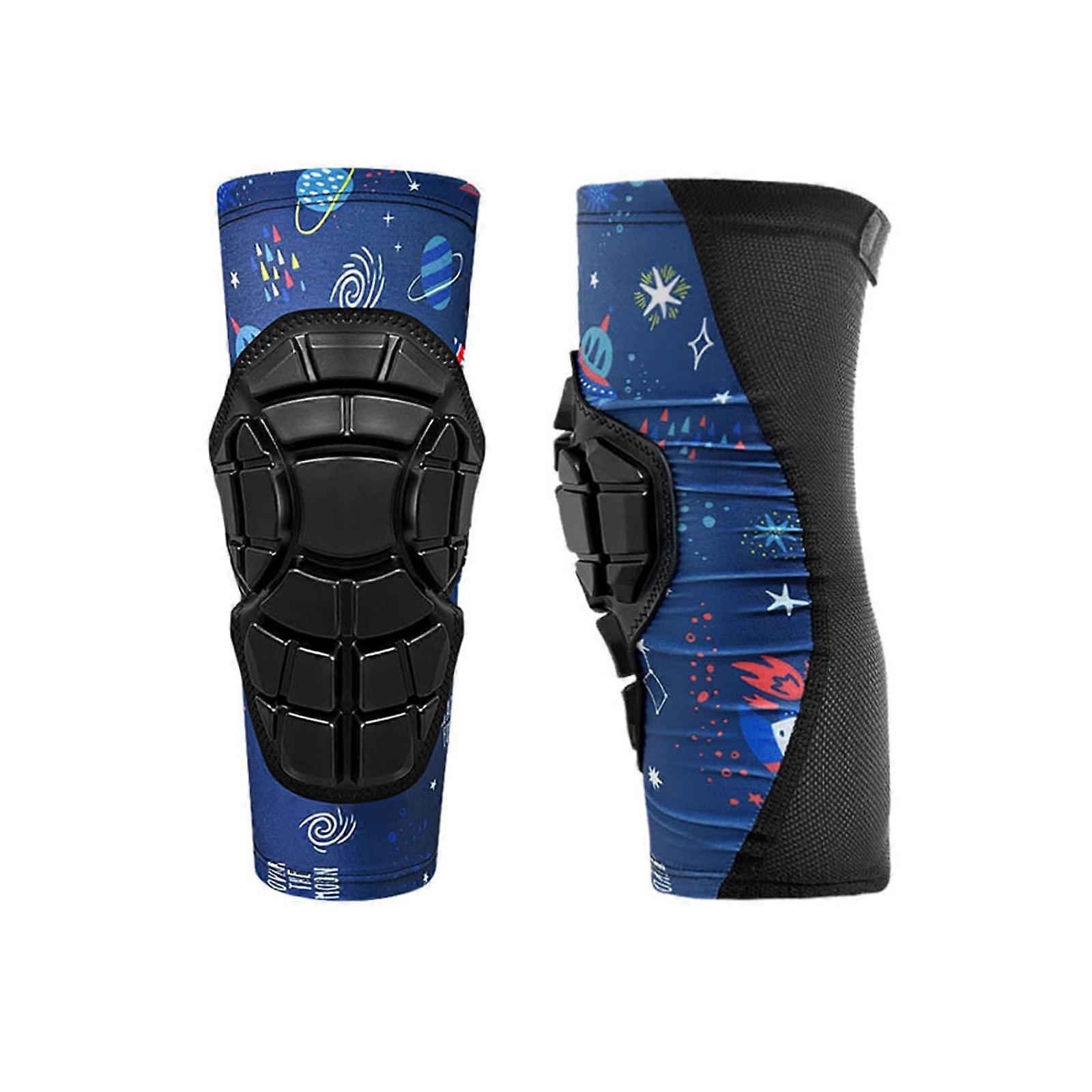 1 pair of MTB knee pads for kids, volleyball knee pads, youth, ages 8–10, leg support, knee pads for basketball, gymnastics, sports, blue