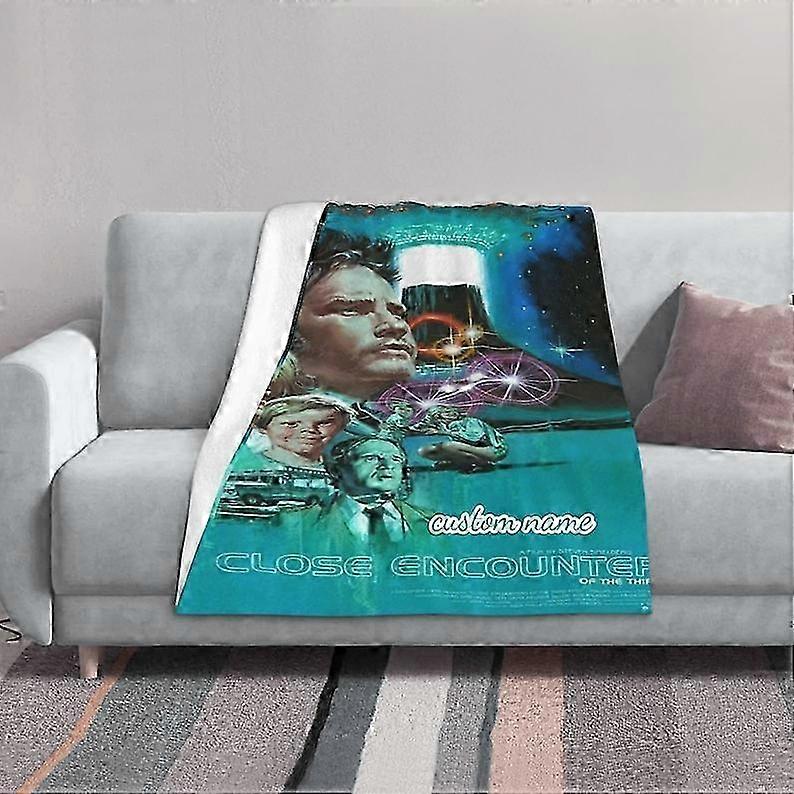 Two Layers Blanket Custom Name Printed Bedspread Sofa Covers Travel Camping Blanket