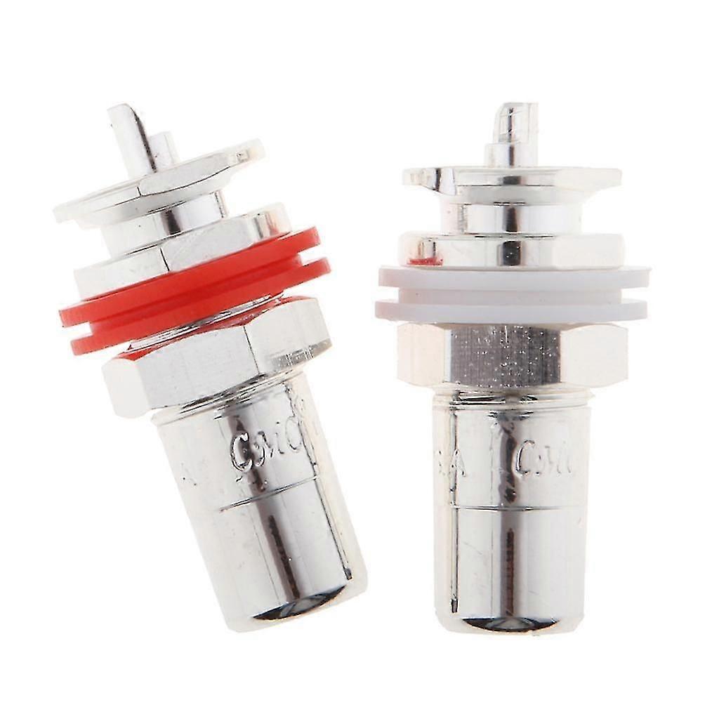 2Piece Audio Terminal Jack Panel Mount RCA Female Socket Connector