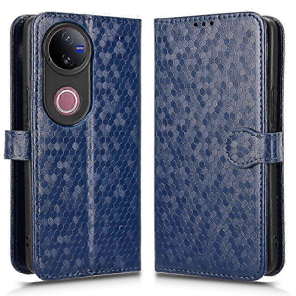 Wallet Case with Dot Pattern for Compatible Brand 5G Phone - Dark Blue