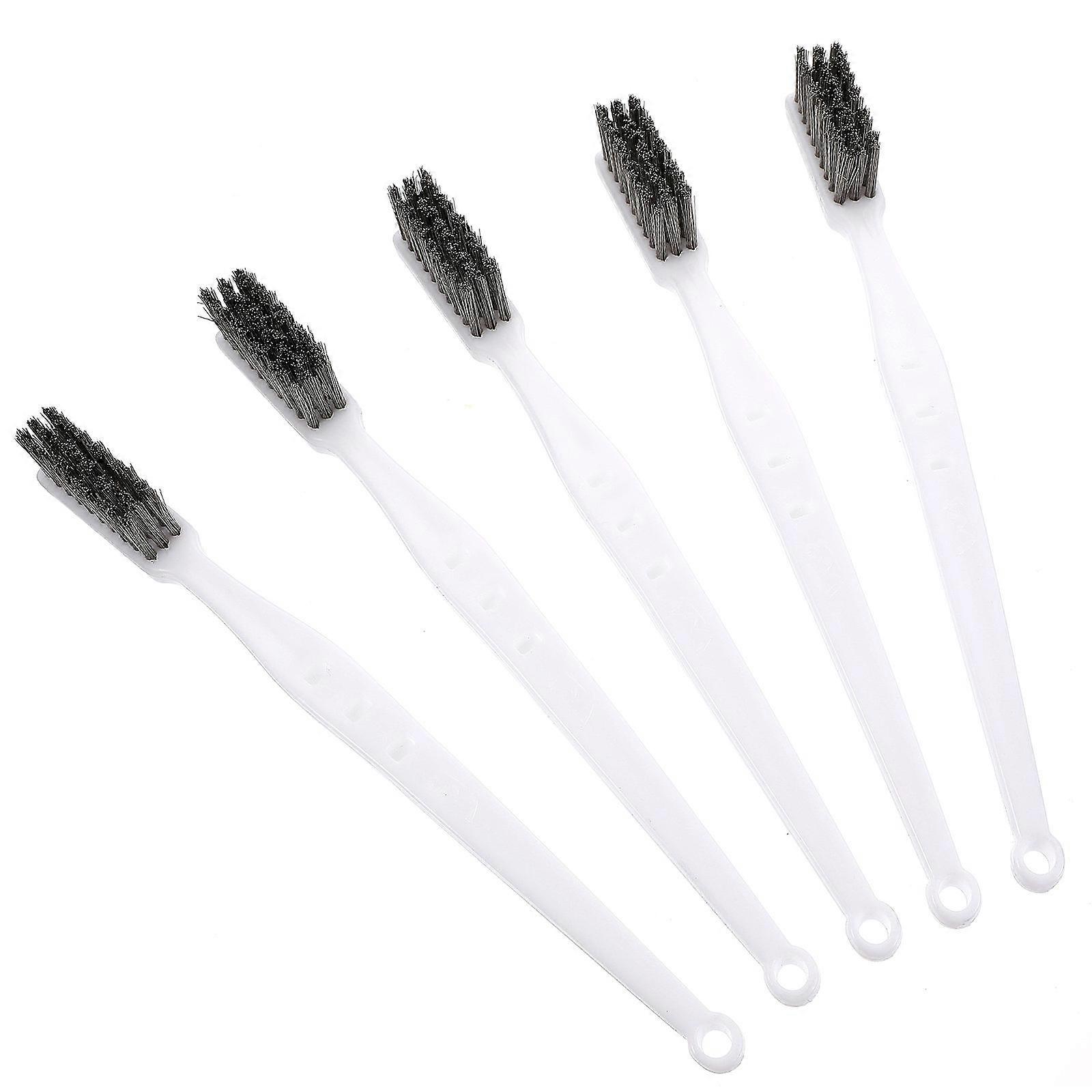 Copper Wire Brush 5Pcs Set for Cleaning Rust and Welding Slag