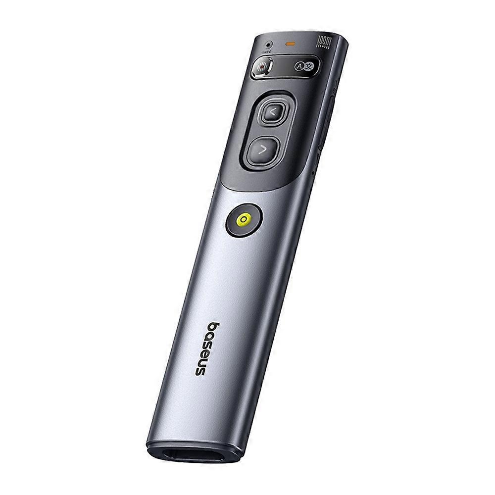 BASEUS Orange Dot AI Voice 2.4G compatível com Bluetooth Dual Mode Red Laser Wireless Presenter (Carregando