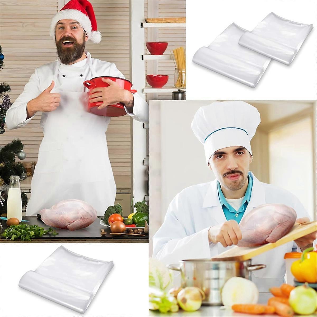 100 Pieces Poultry Shrink Wrap Bags Transparent Heat Shrink Bags