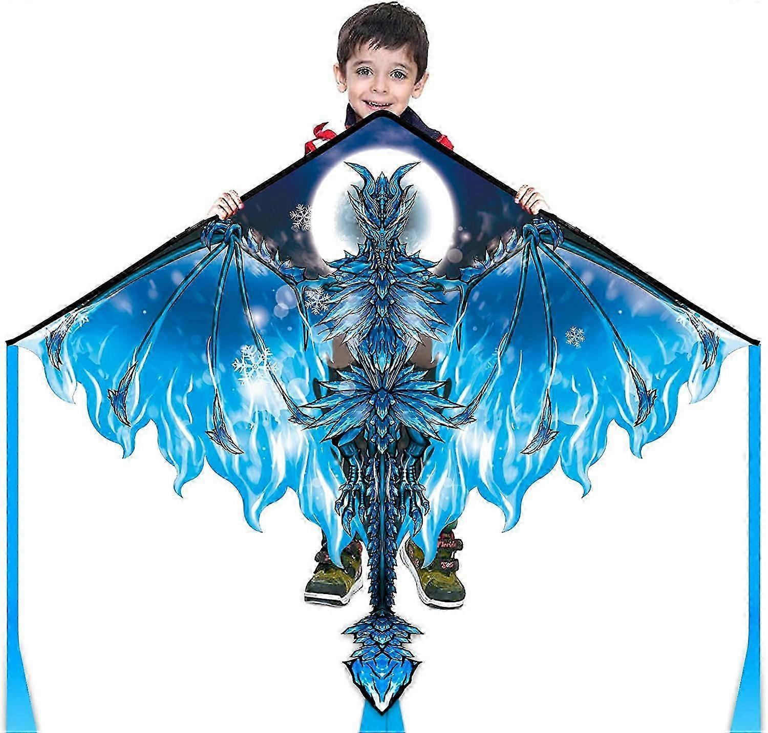 Easy-to-Fly Dragon Kite with 300ft String for Beach Fun