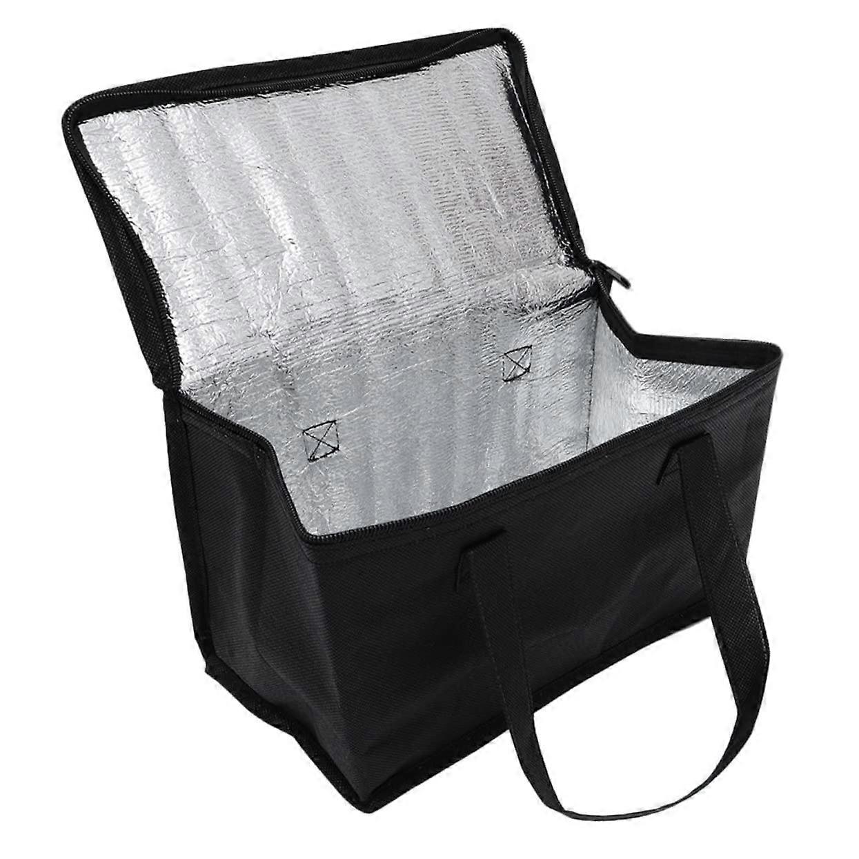 Insulated Food Cooler Bag with Zipper, Portable and Reusable, Suitable for Shopping and Deliveries