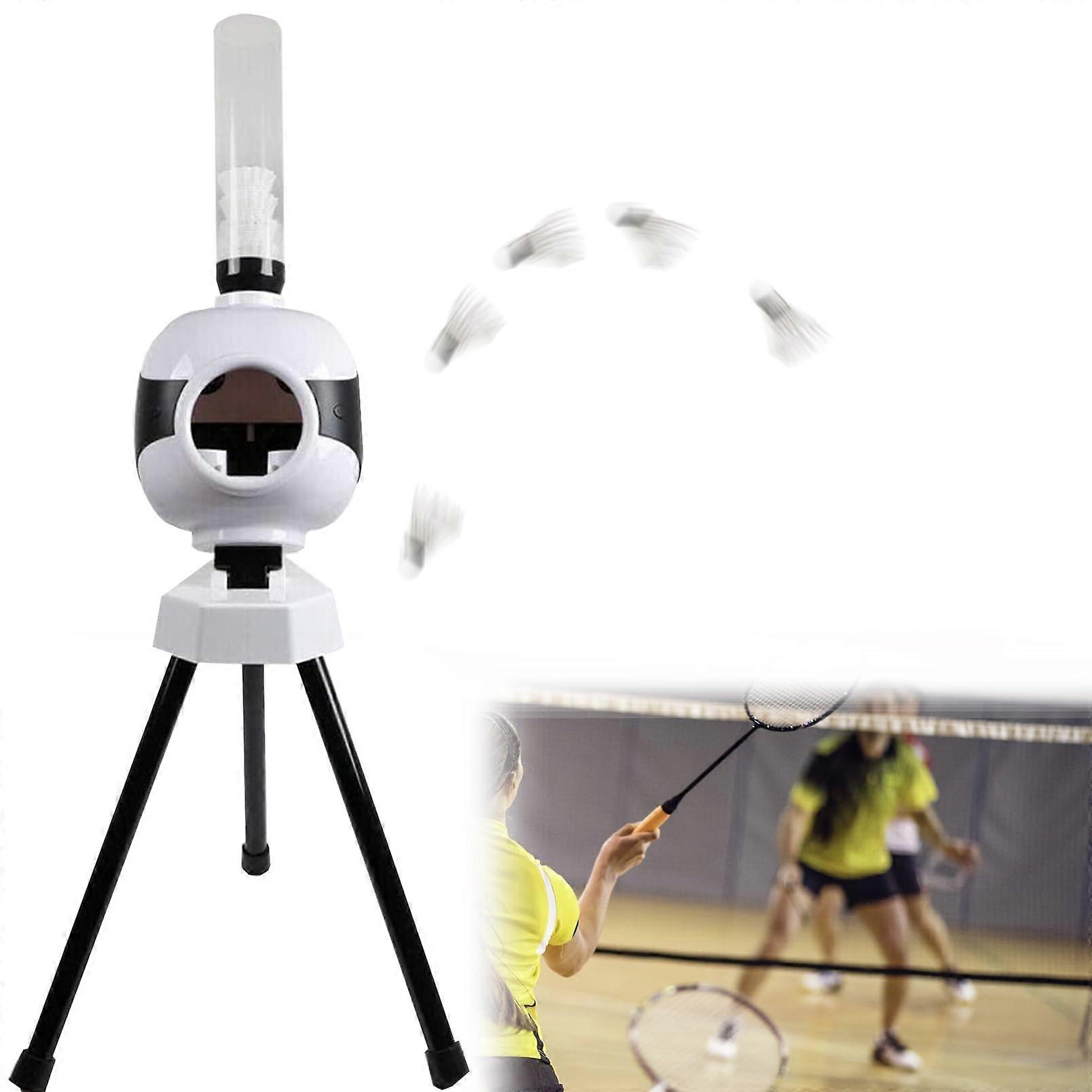 Automatic Badminton Trainer 34 Seconds Per Ball Pitching Machine Set
