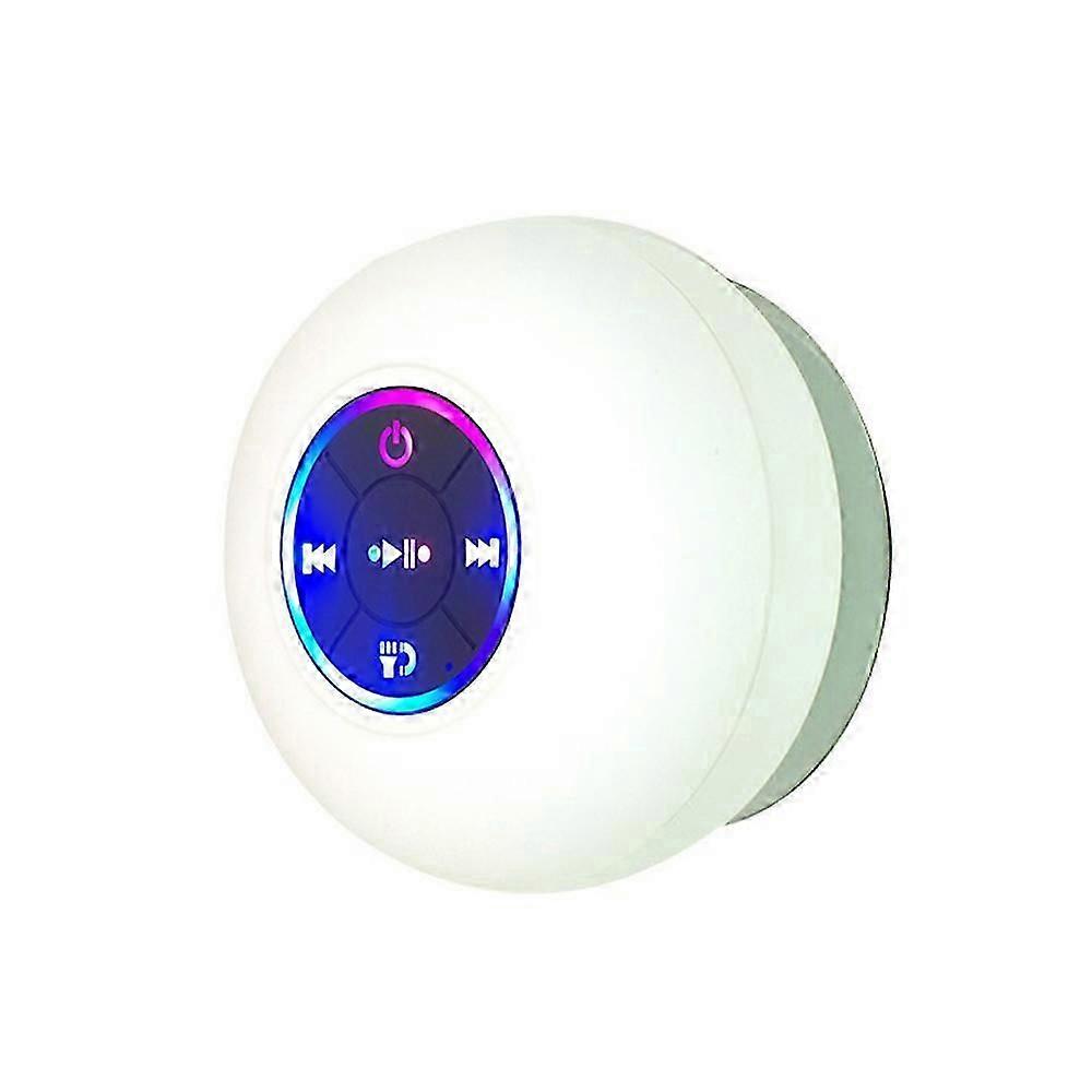 Wireless Shower Speaker Bluetooth 5.0 Speaker Waterproof Mic Mini with Suction