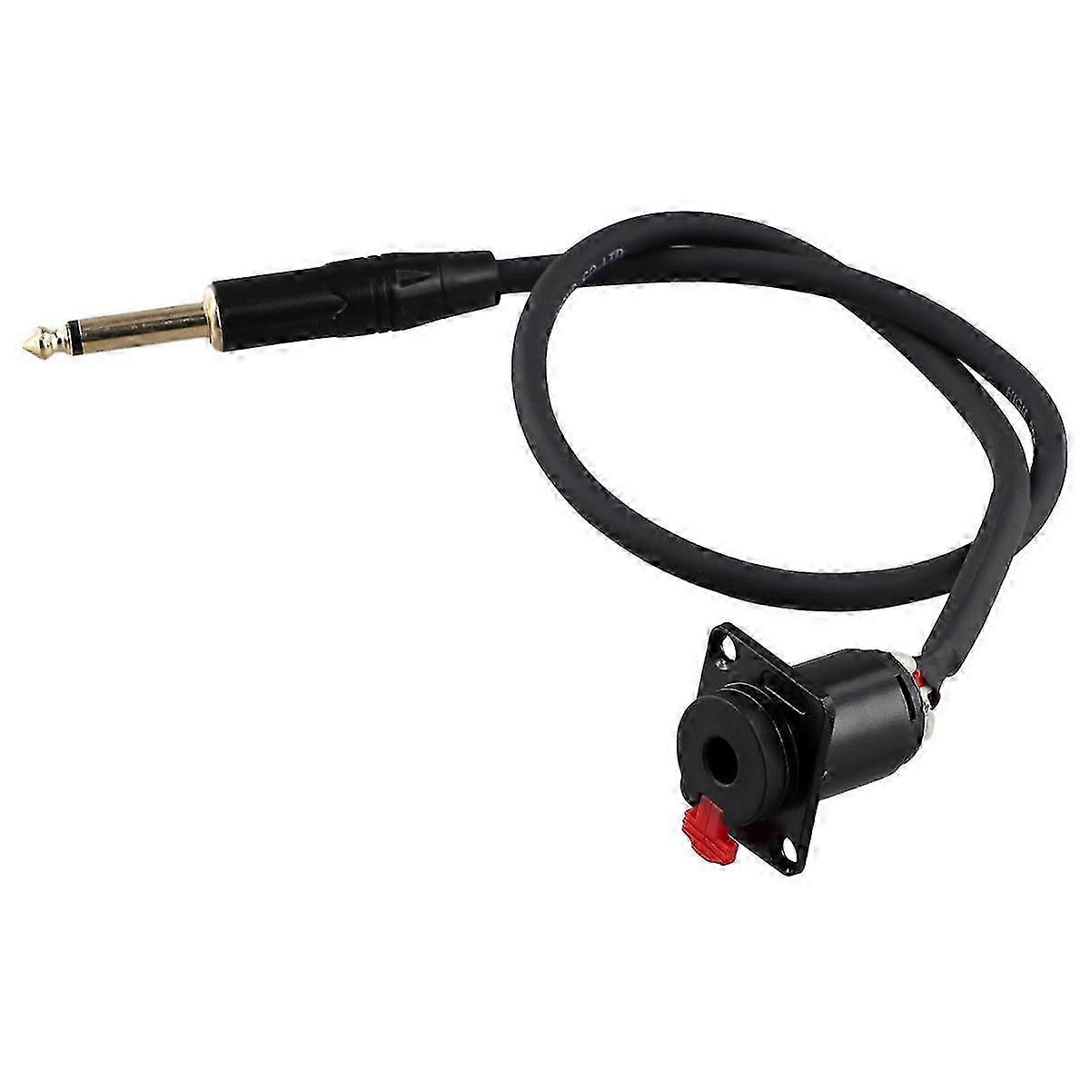 6.35mmメスパネルマウント-6.35mmオスコネクタケーブル、ヘッドフォン延長ケーブル