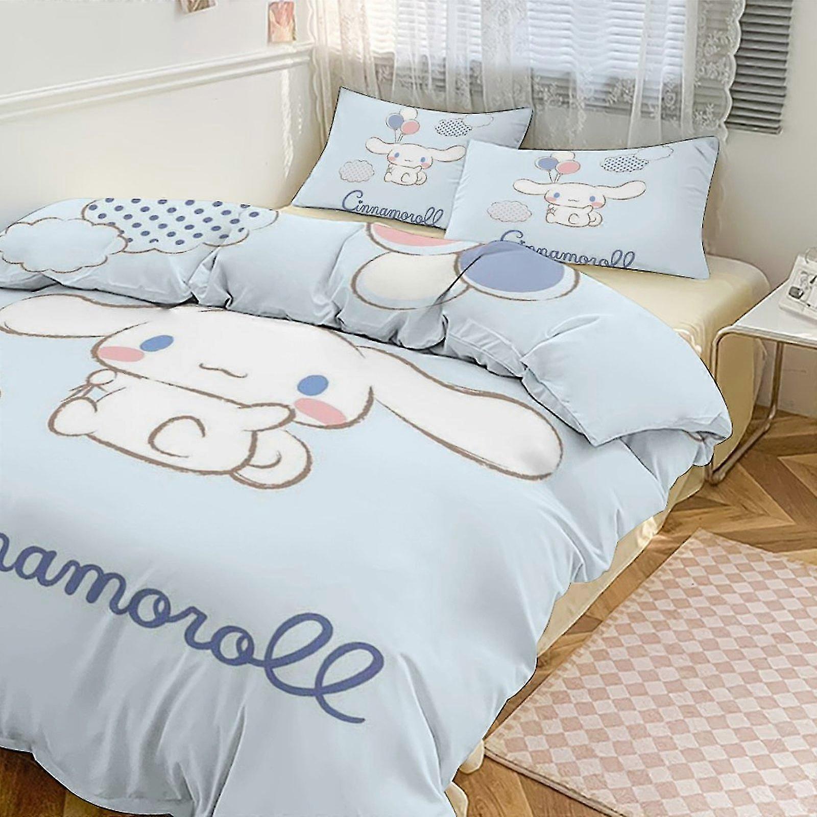 Cute Cartoon Character Duvet Cover Set 3D Printed Bedding Set
