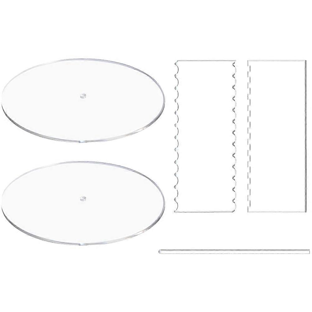 Fondant Icing Cakes Tools Acrylic Cake and Pastries Simple Design 1Set