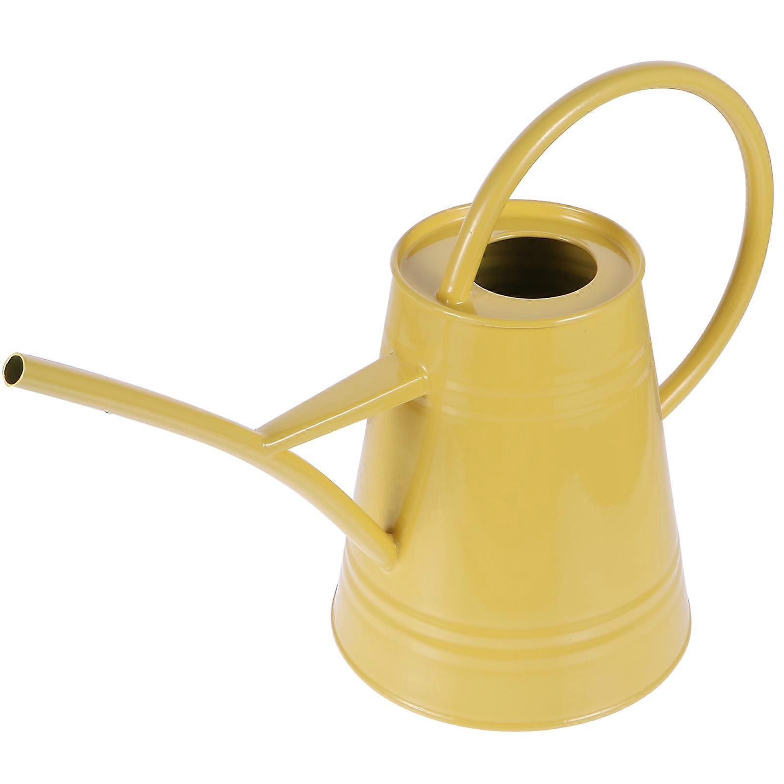 Indoor Watering Can Long Spout Homeowners Flower Watering Yellow 37.5X16CM 1Set