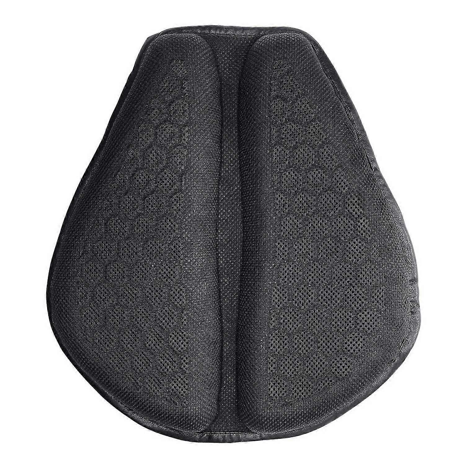 Universal 3D Motorcycle Shock-absorbing Cushion Breathable Seat Protector Thickened Motorcycle Seat Pad Petal Upgraded Air Duct Cooling Down For Comf