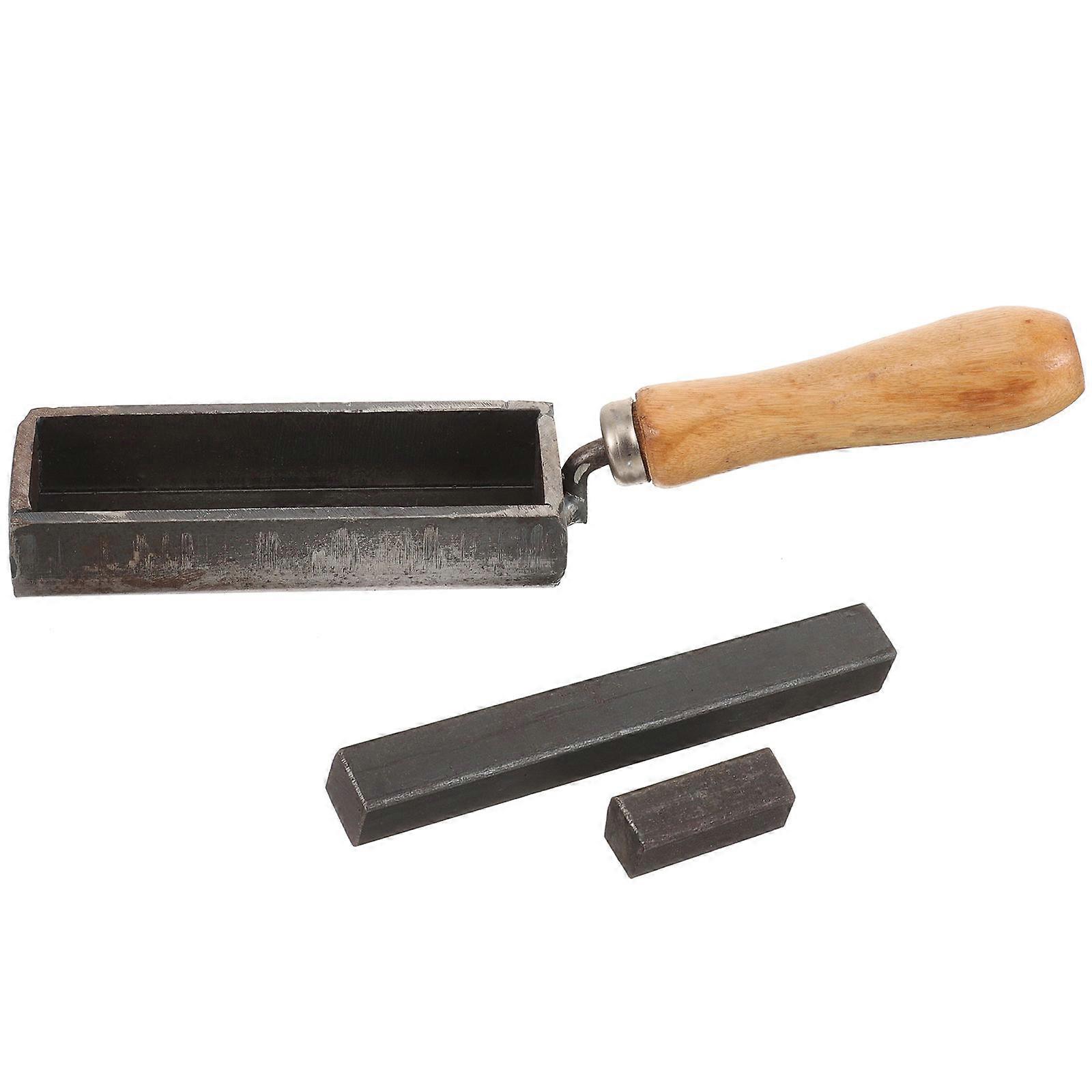 Metal Ingot Mold For DIY Projects Strip Shape Iron Ingot Mold With High Thermal Stability 8.25X1.57X0.79in 1Set