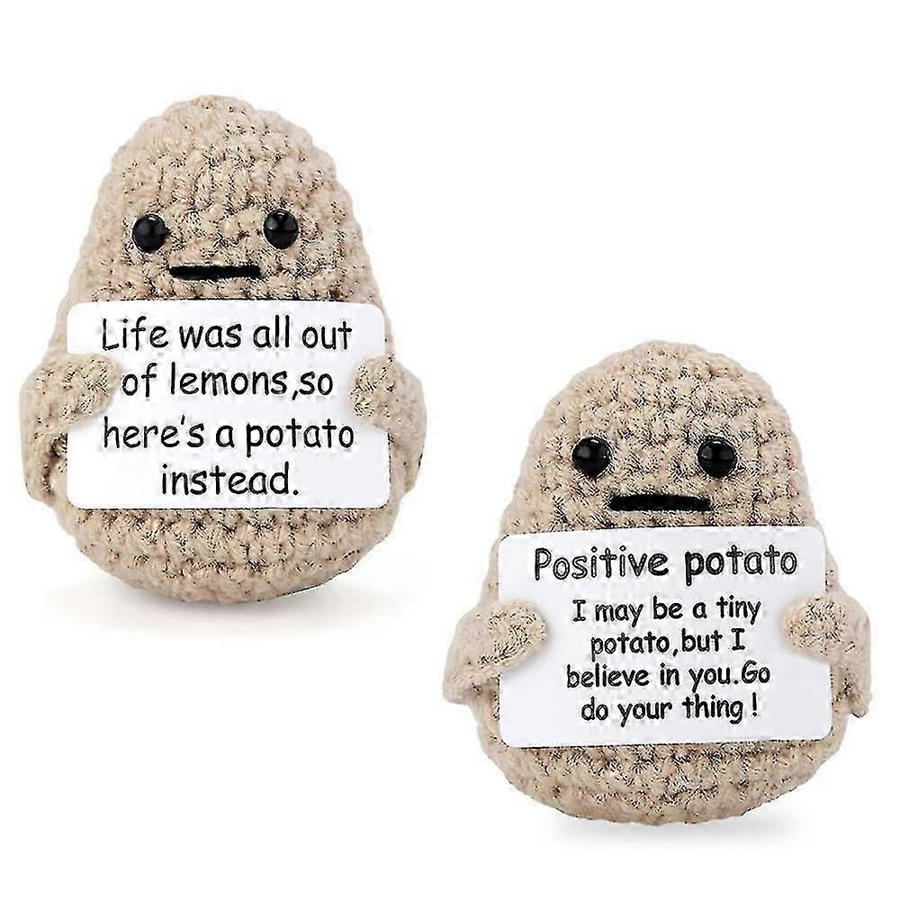 3 polegadas mini engraçado positivo vida batata interessante malha de lã bonecas criativas