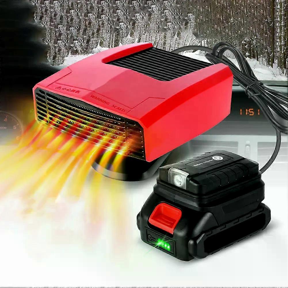 Sleekly engineered heating device offering complete rotation while connecting easily to your vehicle\\\ s battery