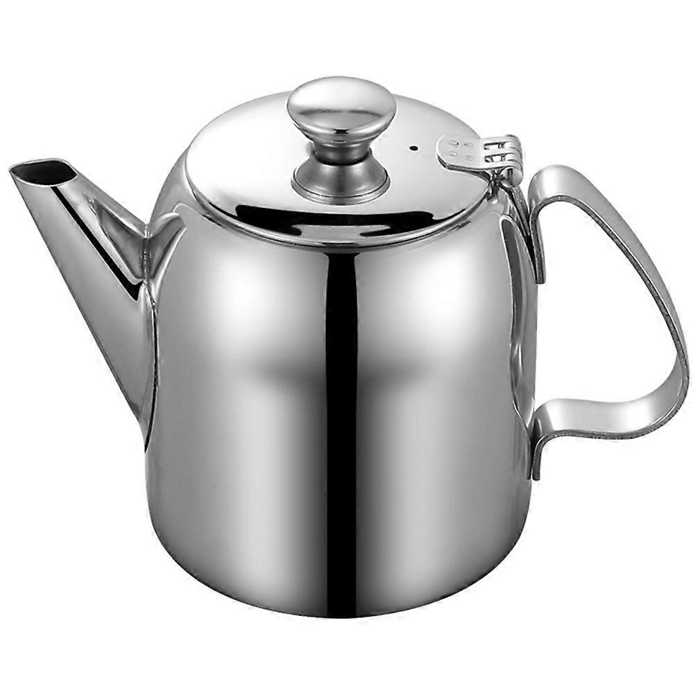 Desktop Tea Kettle Stainless Steel Teapot Family Gathering Non-Drip Spout 48oz 1Pcs