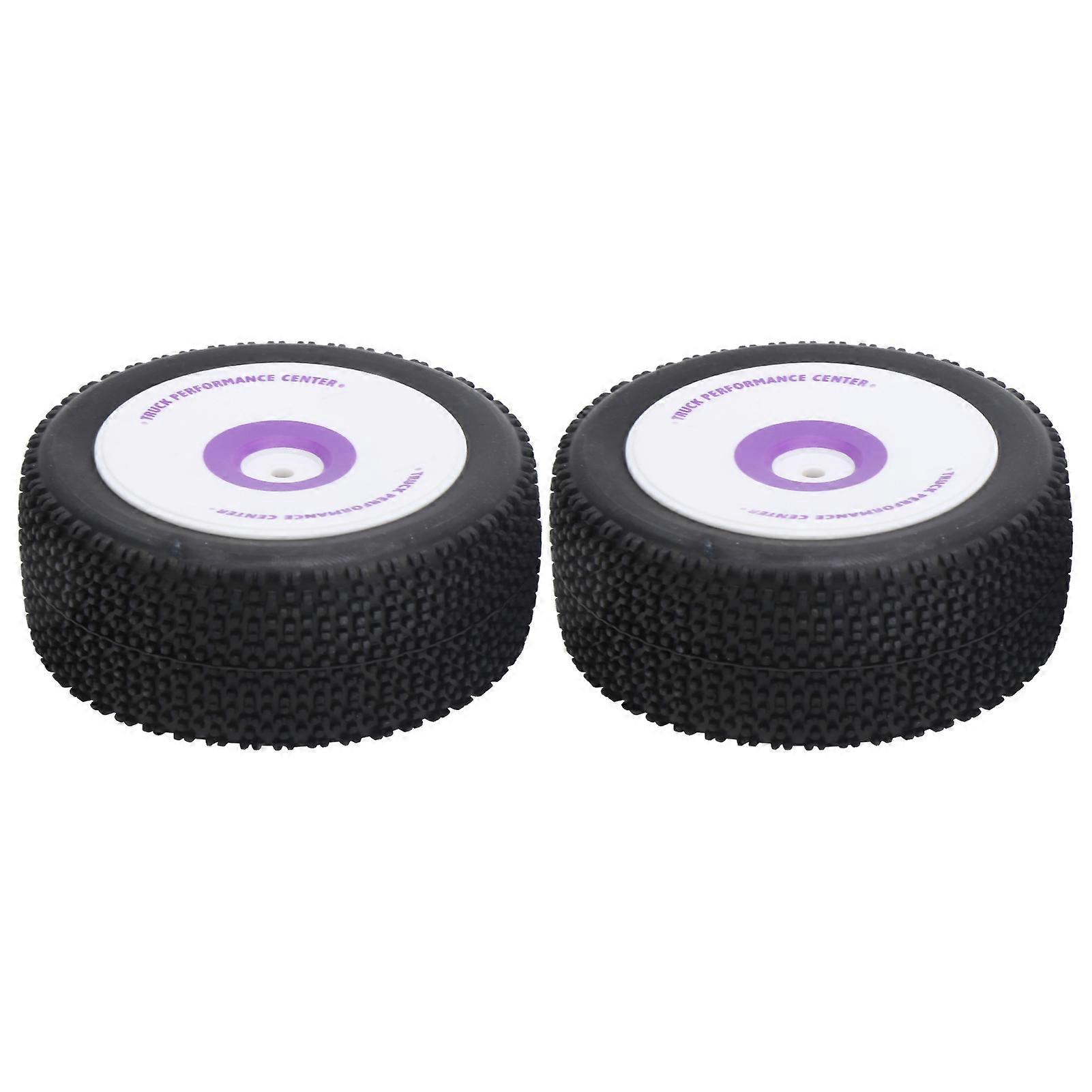 2Pcs RC Rear Tire Rubber Replacement Fit for WLtoys 1/12 Remote Control Car Model