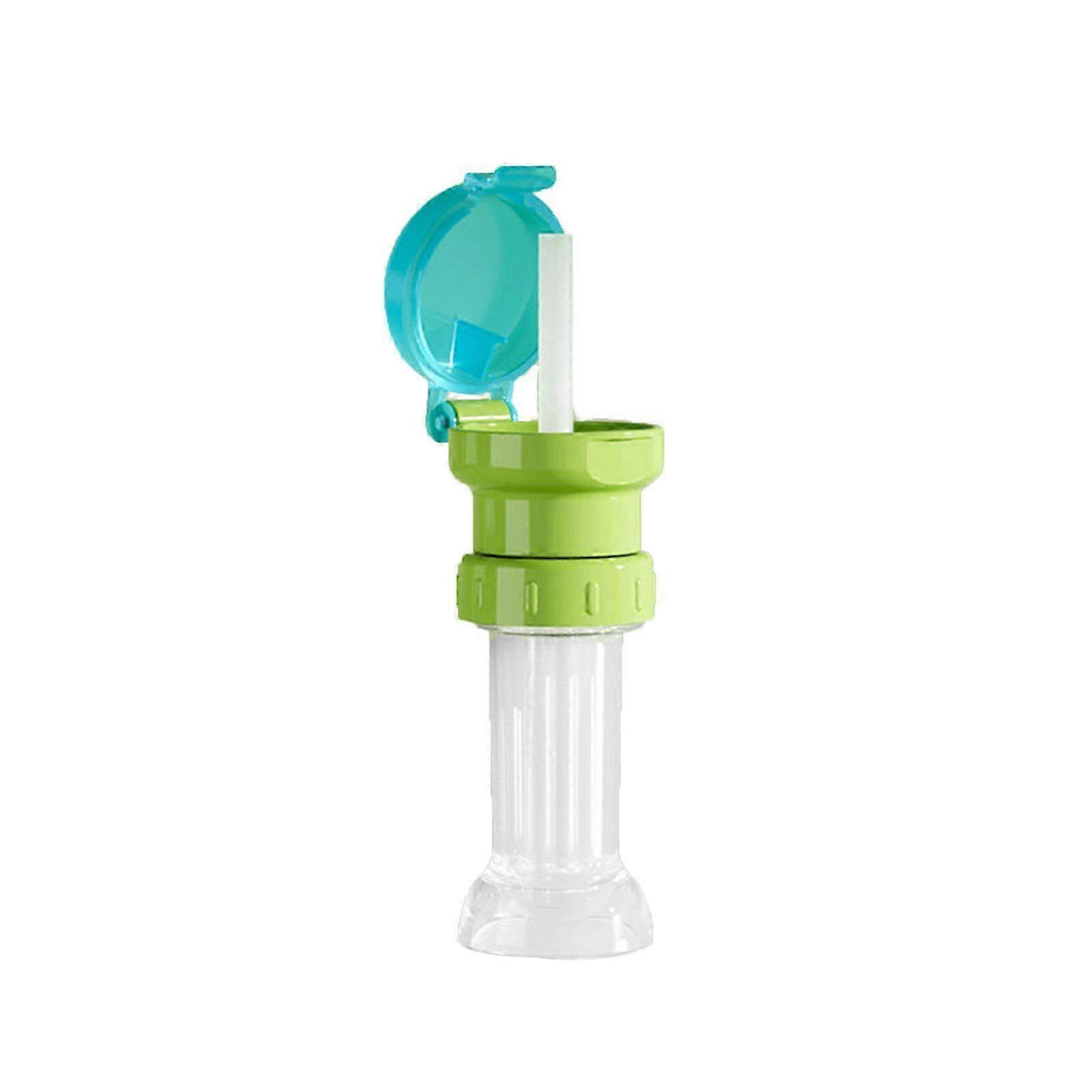 Leak-Proof Portable Green Water Bottle Lid with Straw - Anti-Choking Design for Safe Hydration on the Go