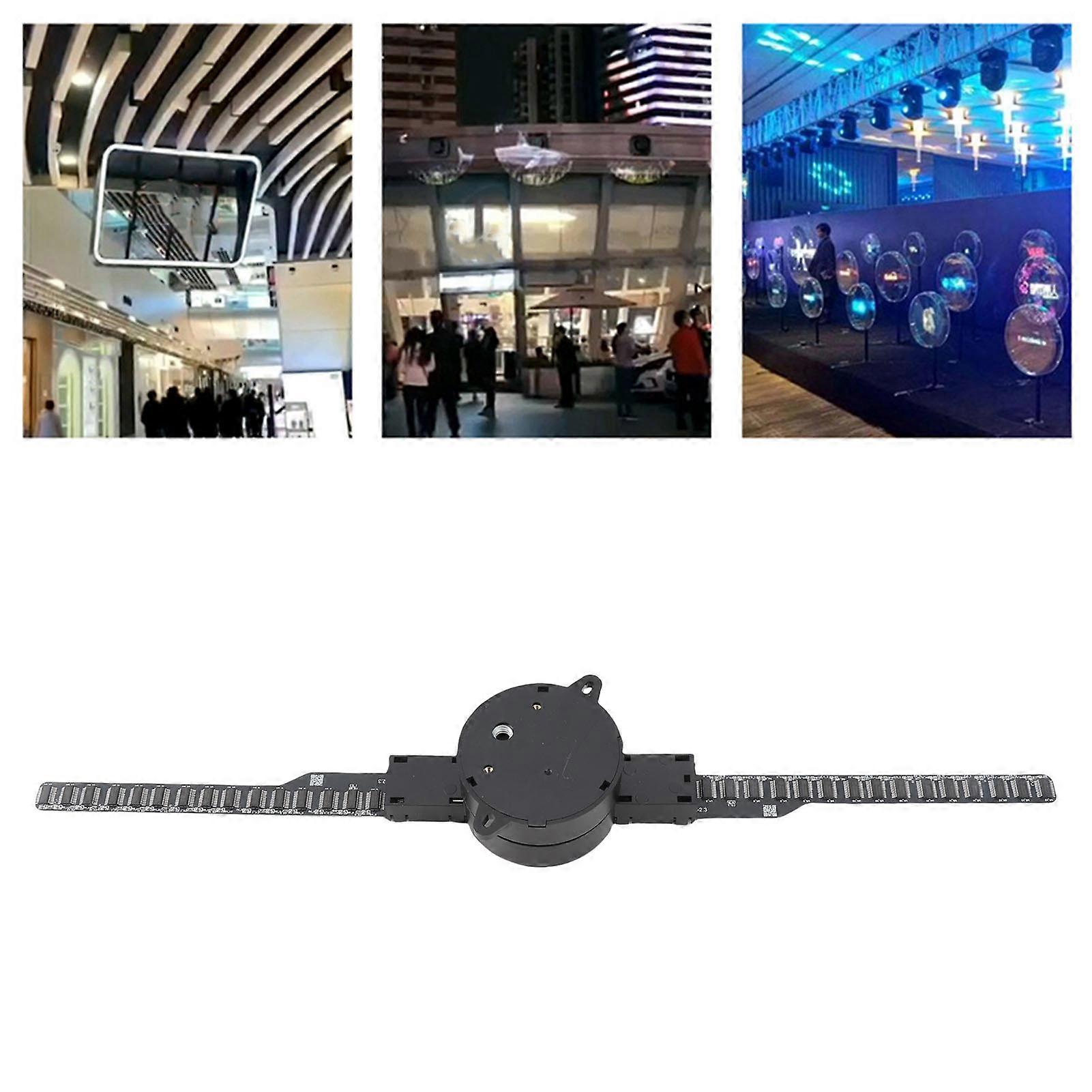 3D Hologram Fan 16.5in 2000x224 WiFi 3D Projector with 224 LED Light Beads for Business Store Advertising 100‑240V EU Plug 