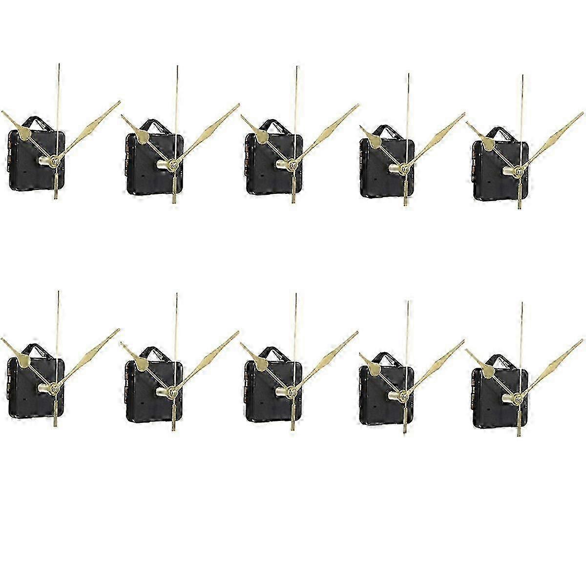 10 Set Quartz Clock Movement Hands Kits Wall Clock Movement Repair Clock Mechanism Parts Fit DIY
