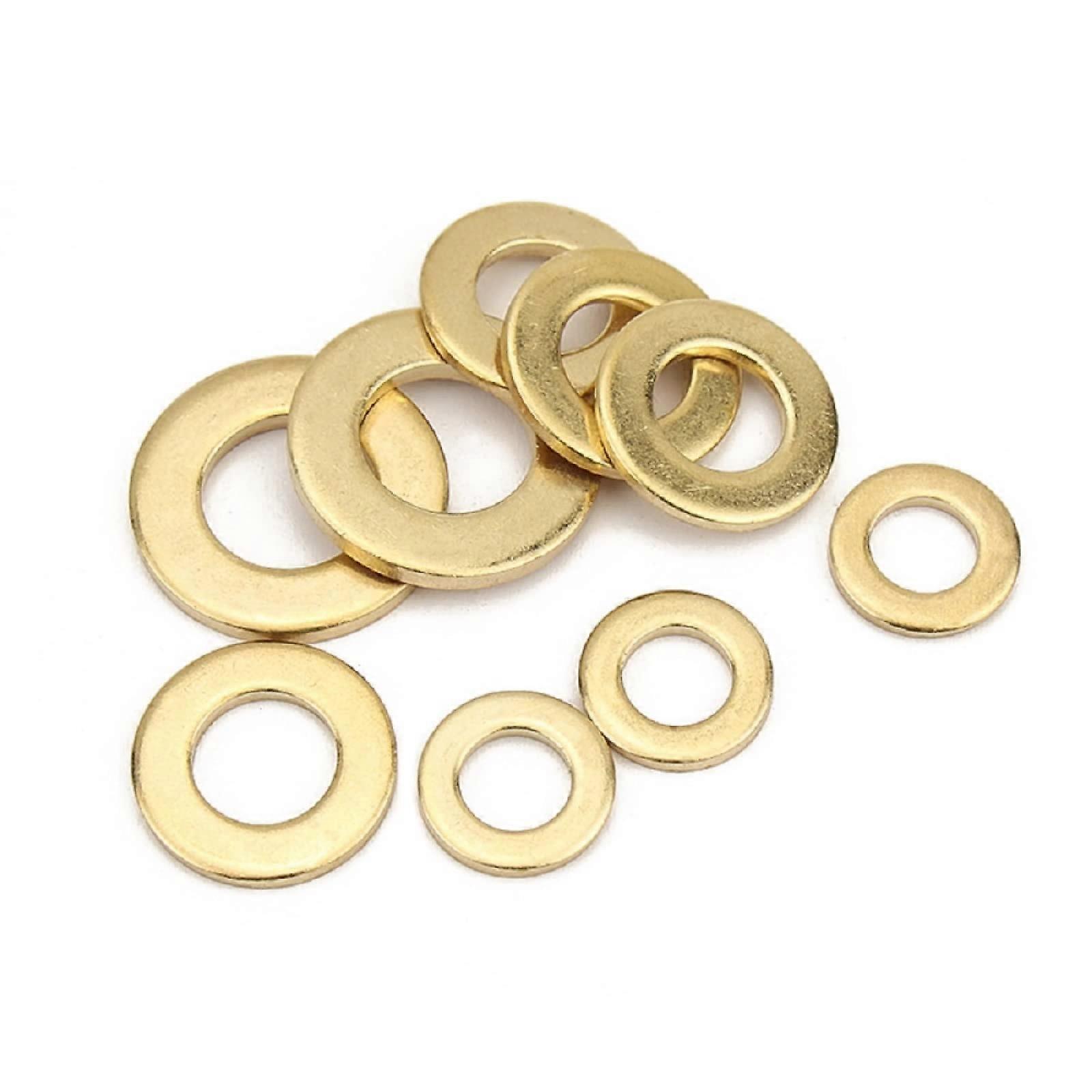 Brass Flat Washer M18 34mm 3mm Thick, 2 Pack