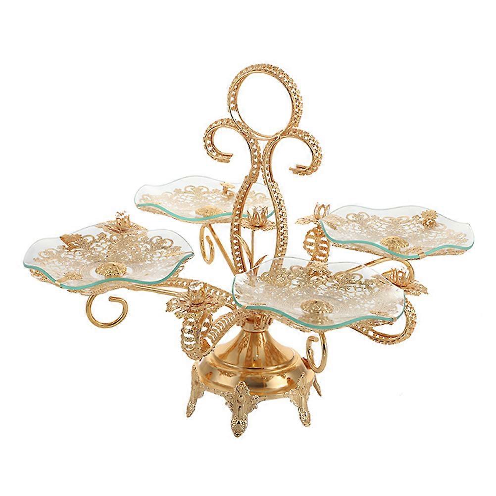 Fruit Plate Multi-Layer Design 52x42cm Room Dining Table 1Set