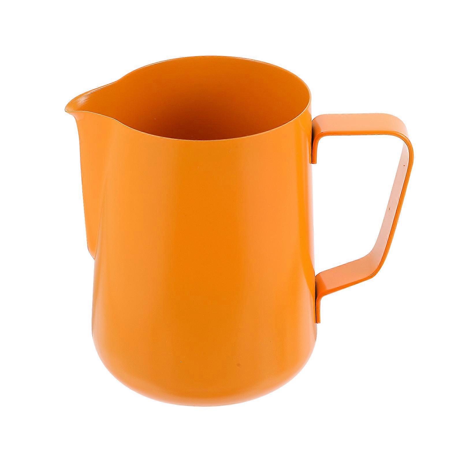 Stainless Steel Milk Frothing Pitcher Style Home Use 13X11.5CM Easy Cleaning 1Pcs