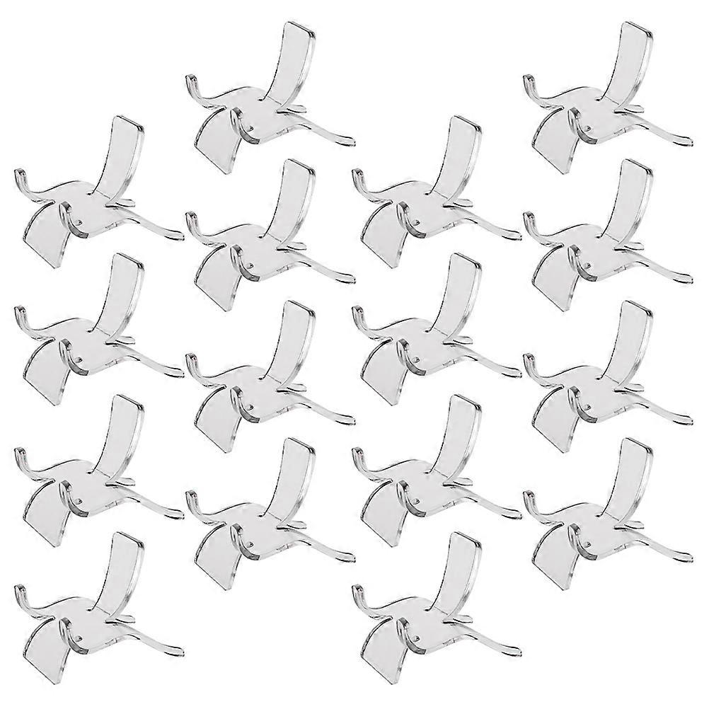 Crystal Tower Stand Acrylic Display Holders Office Museum Collectibles 24Set