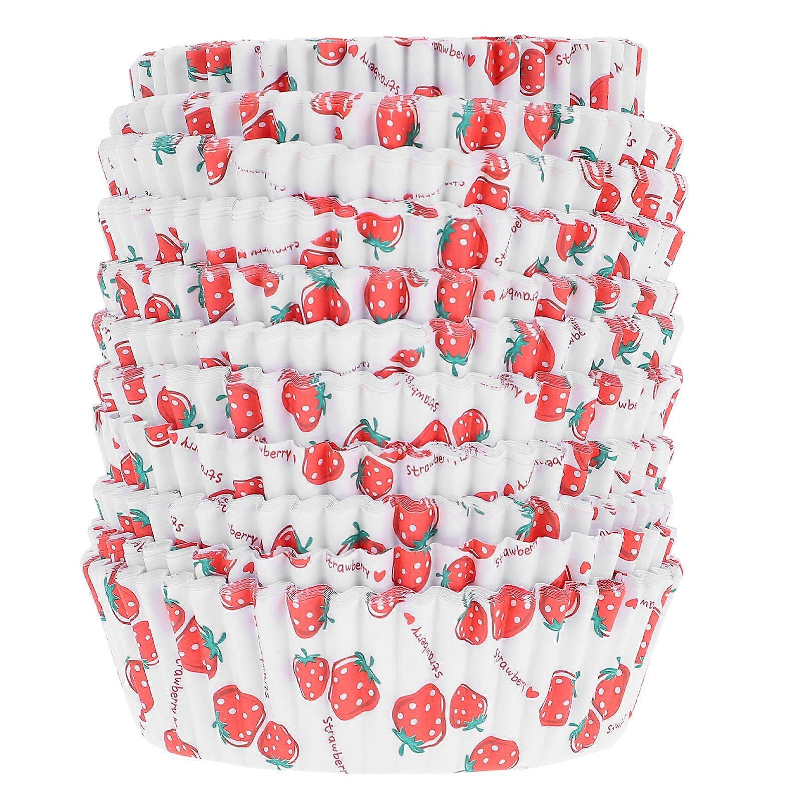 Paper Baking Cups Dessert Holder For Parties Special Occasions Themes Simple And Practical Design Round Shape 8x8x3cm 100Set