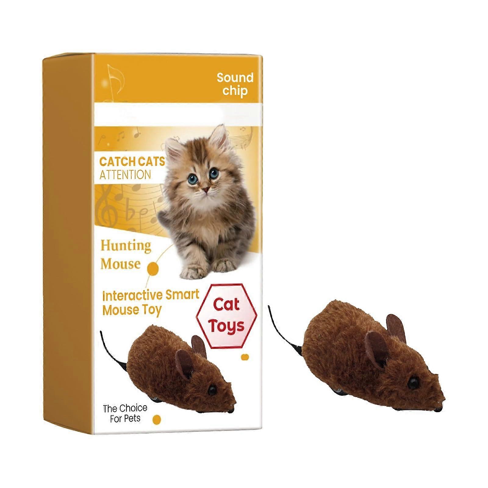 Cat Toy Mice WindUp Mice Cat Hunter Mouse Toys, Interactive Toy Mouse for Cat Run and Boredom (Pack of 1)