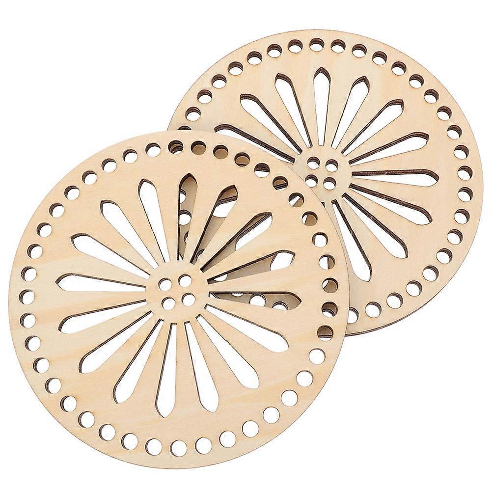 Wood Bag Base for DIY Projects 2Pcs Handbag Shaper Basket Bottom