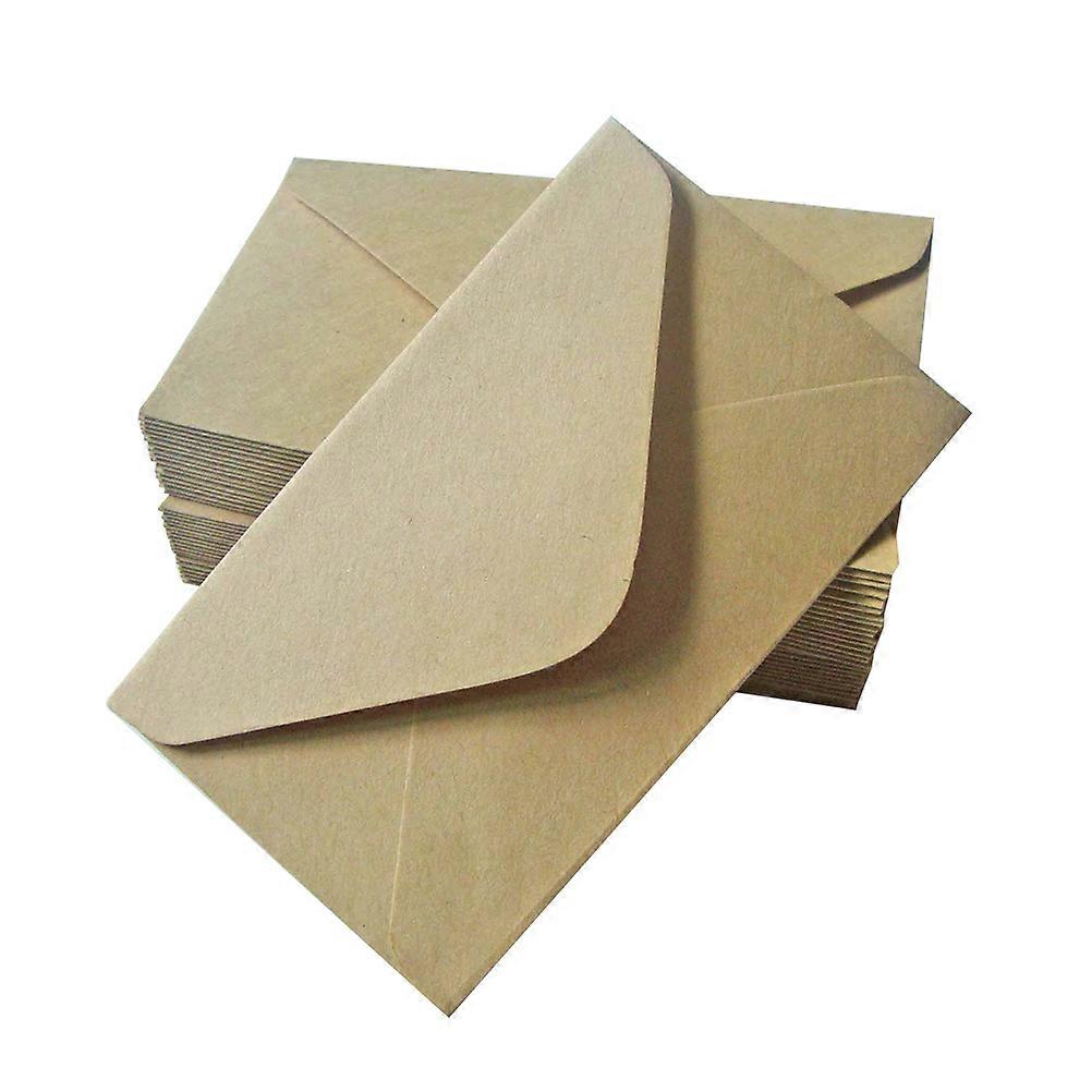 40pcs Classic Import Kraft Paper Envelopes Kraft Paper Invitations Postcard Envelope for Writing Letters