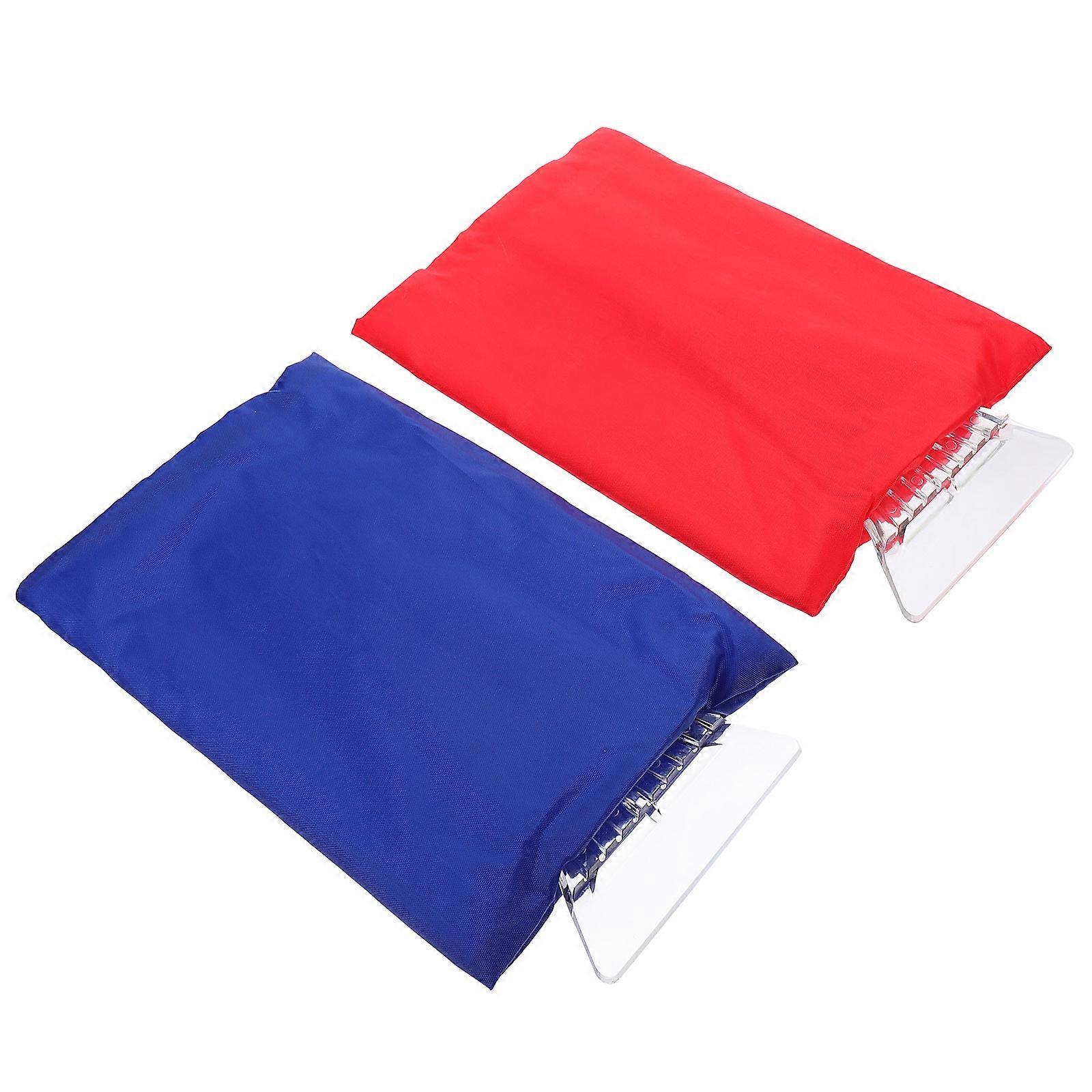 Automotive Snow Removal Glove Shape Snow Remover Tools Waterproof Lined with Plush for All Ages Car Windshield Cleaning 2Pcs