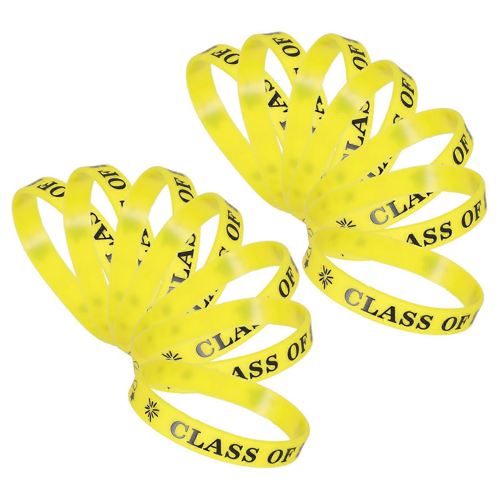 24pcs Graduation Silicone Wristbands – Comfortable, Meaningful Keepsakes for High School Graduation Celebrations and Student Parties