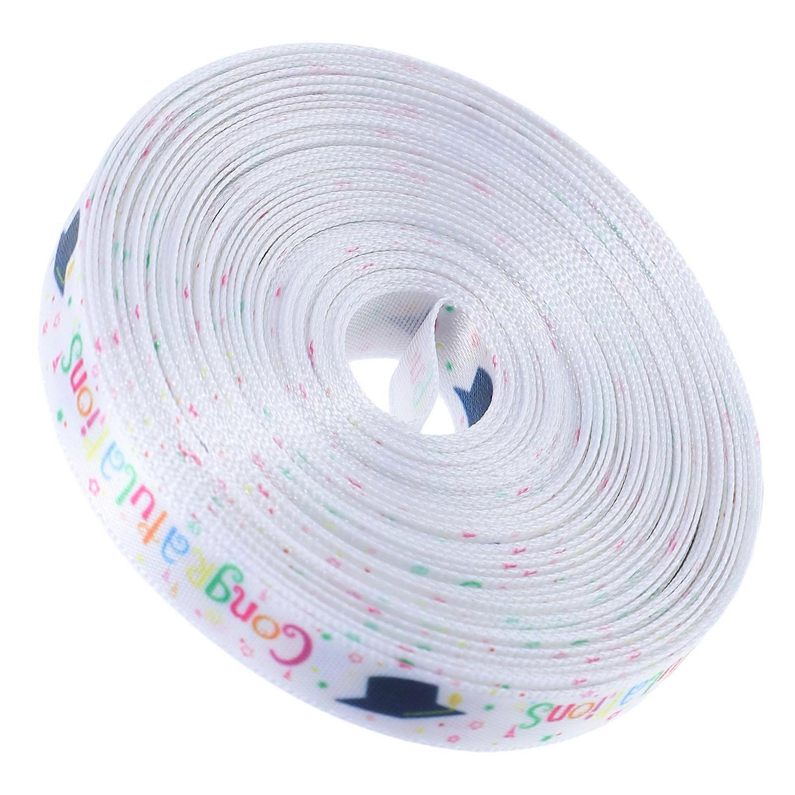 Graduation Season Decoration Ribbon for DIY Bows Party Supplies Scrapbooking Crafts Elegant Design Multi Color Polyester