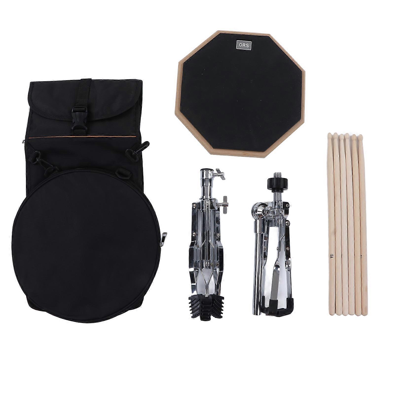 Drum Pad Percussion Instrument Practice Set Kit with Stand Drumstick for Kids Children