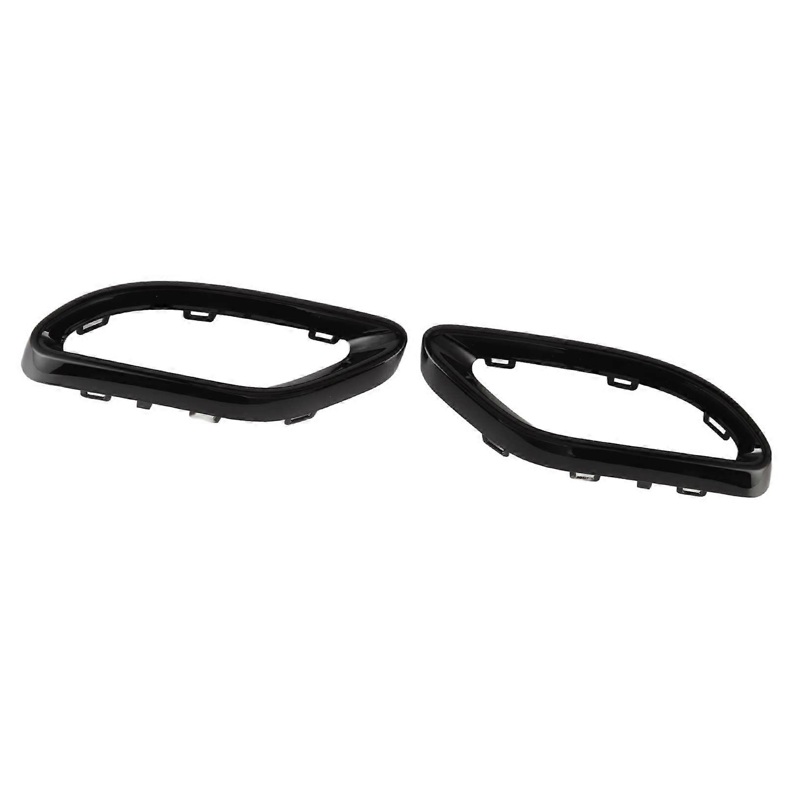 Gloss Black Exhaust Tip Cover for CClass W205 Sedan AMG Line 20152018 with ABS Material Impact Resistance