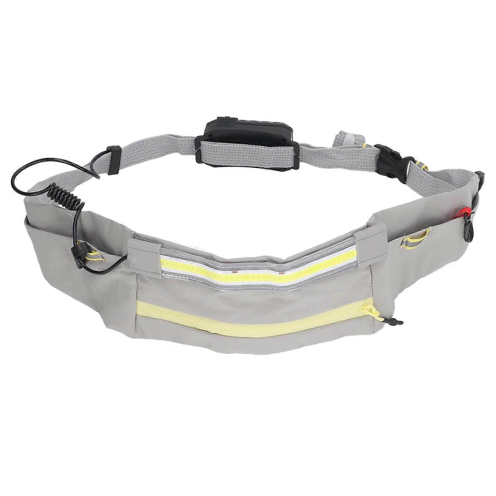 5 Modes COB Belt Light Rechargeable Headlamp LED Belt Bag Light Camping Light Light Waist Light