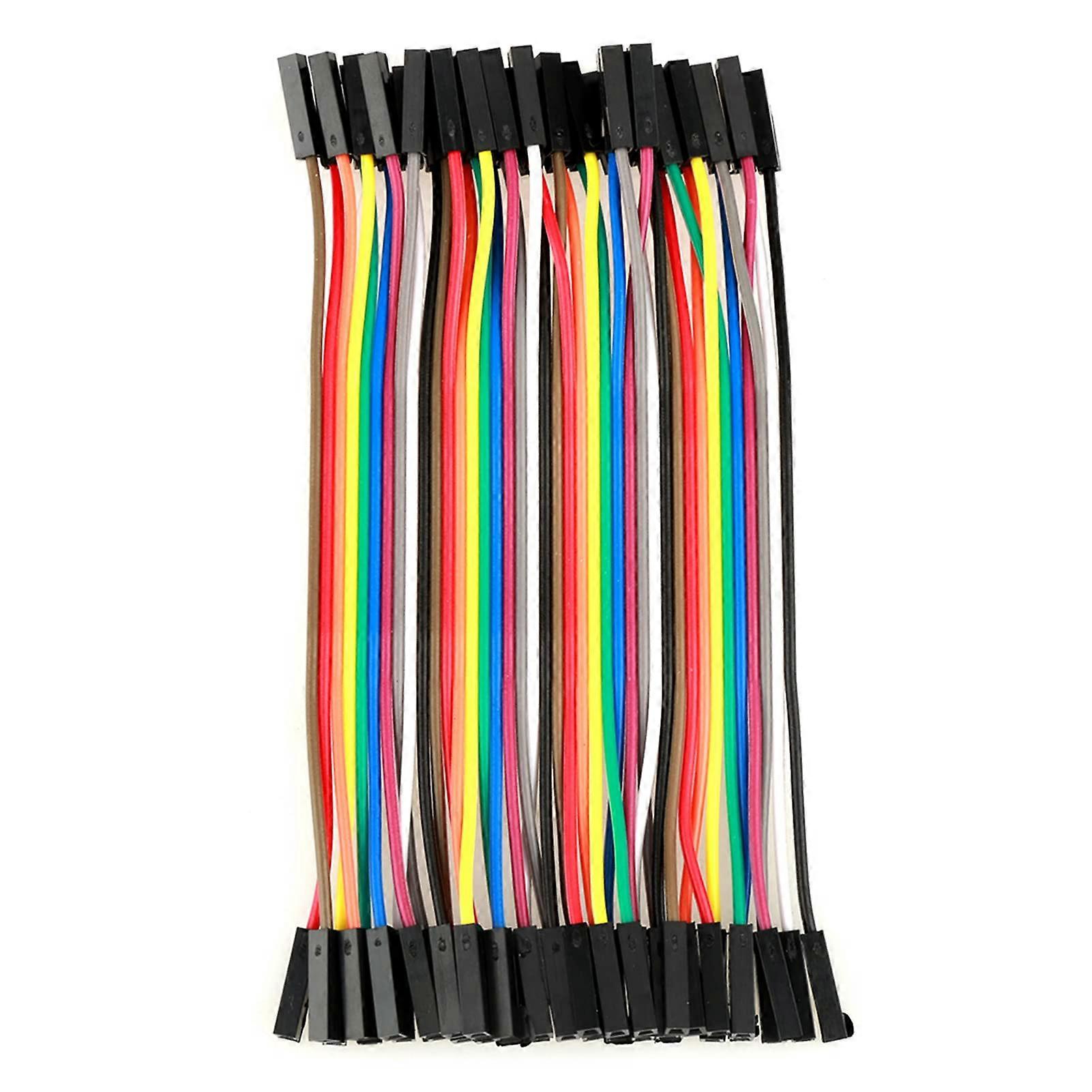 Jumper Wires For Breadboard, 10 Cm, 5 Pcs, Copper F/F Jumpers, Lightweight And Portable, Colorful