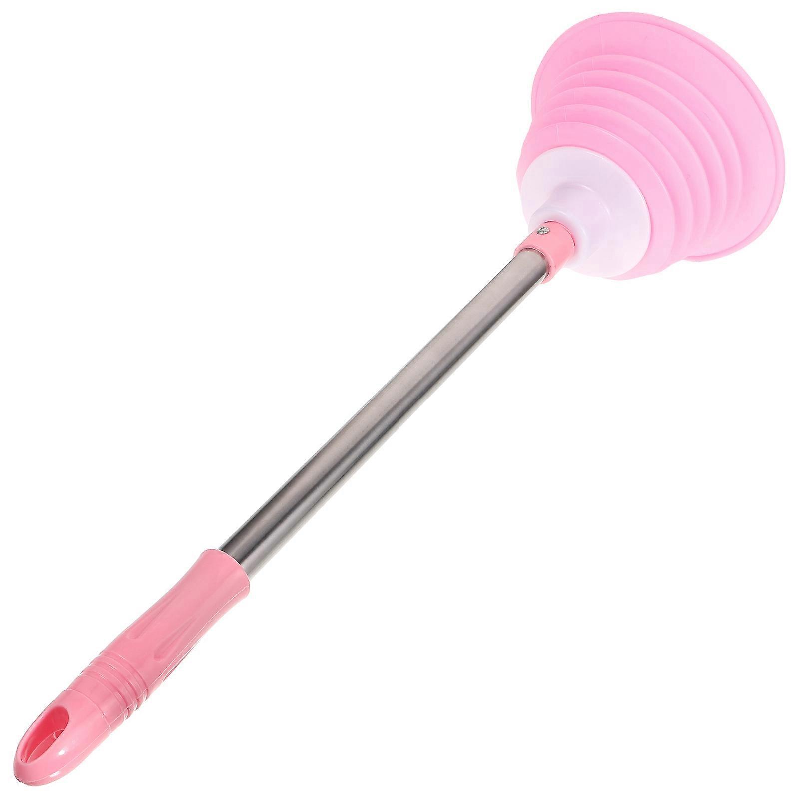 Drain Plunger Bathroom Cleaning Tool Suitable For Home Use With Assorted Color Features Powerful Suction 1Pcs