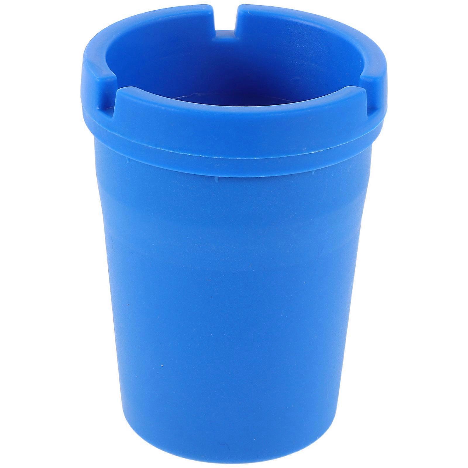 Compact Portable Mini Ashtray for Car – Leakproof Plastic Trash Can for Vehicle Cup Holder – Stylish Candy Color Design for Home & Office Use