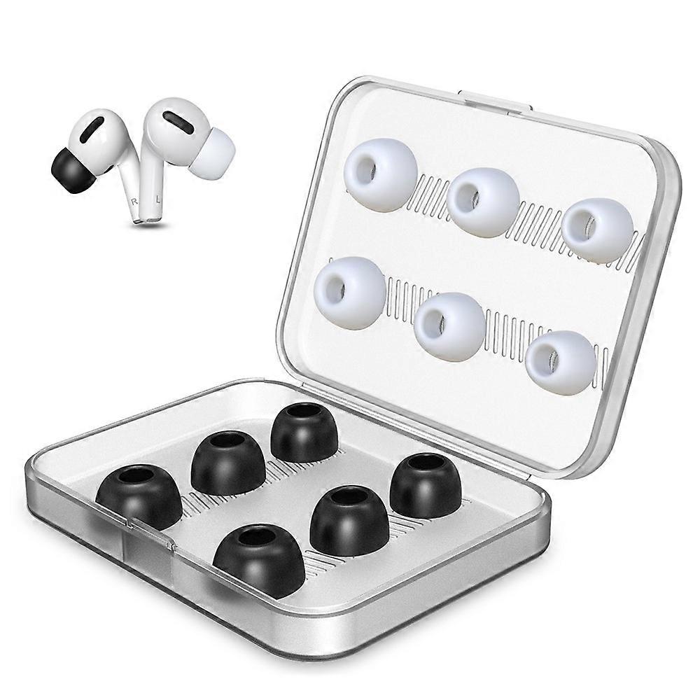 NEW BEE 6 paires S/M/L In Ear Memory Foam Silicone Ear Tips Replacement Earbuds Capuchons compatibles pour Apple AirPods Pro