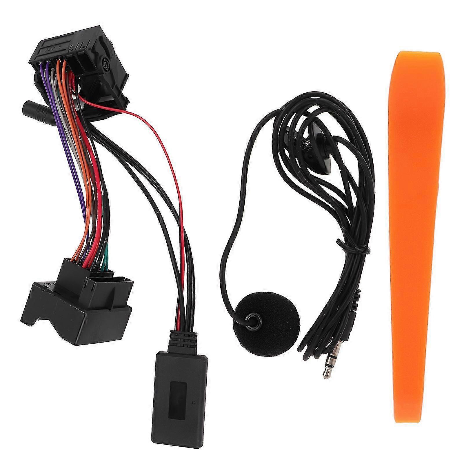 Car AUX Audio Input Cable Bluetooth 5.0 with Microphone Hands-Free Adapter Replacement for Certain Models 2007-2014
