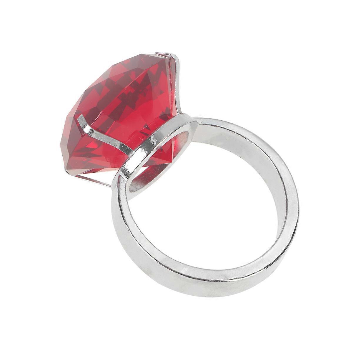 Crystal Napkin Ring Fashion Napkin Holder Wedding Banquet Table Decoration Red 1Pcs