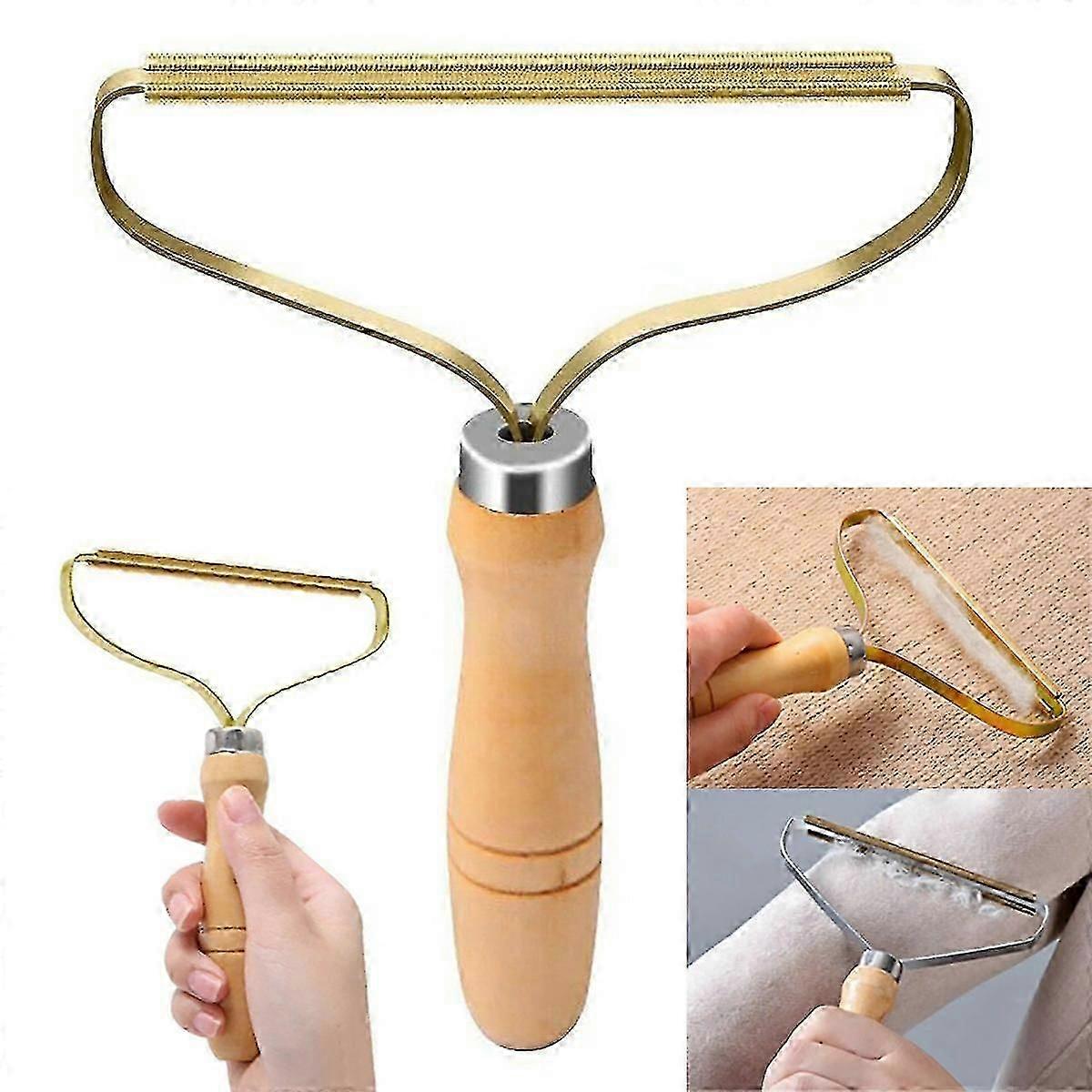 ポータブルLintリムーバー毛皮服ファズトリマーハンドル手動ローラーツール