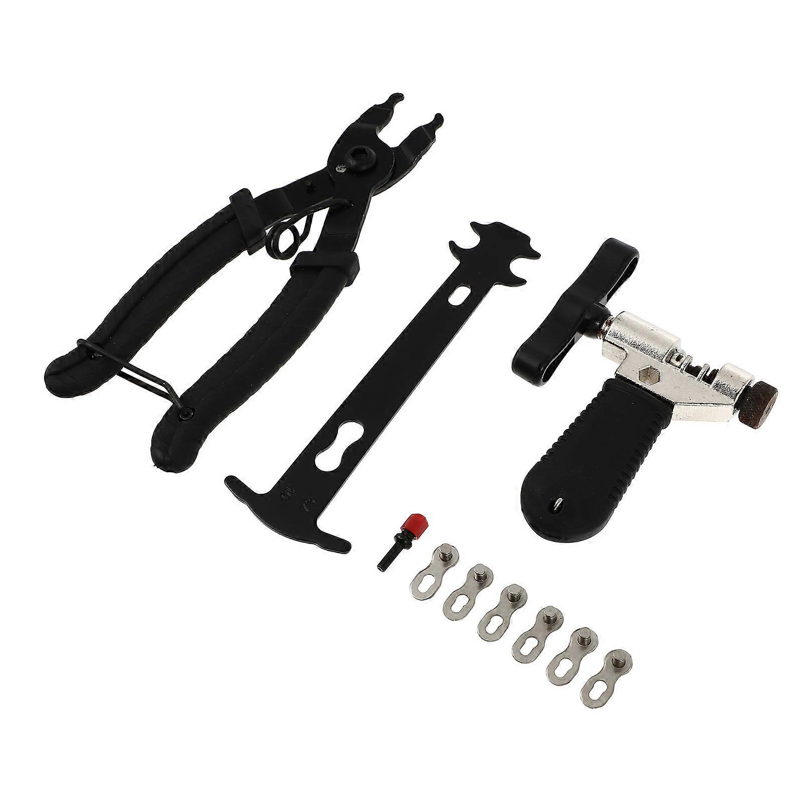 Chain Tool For Cycling Repair Compact Design Black 6.7×2.4×0.4in Chain Pin Installation 1 Set