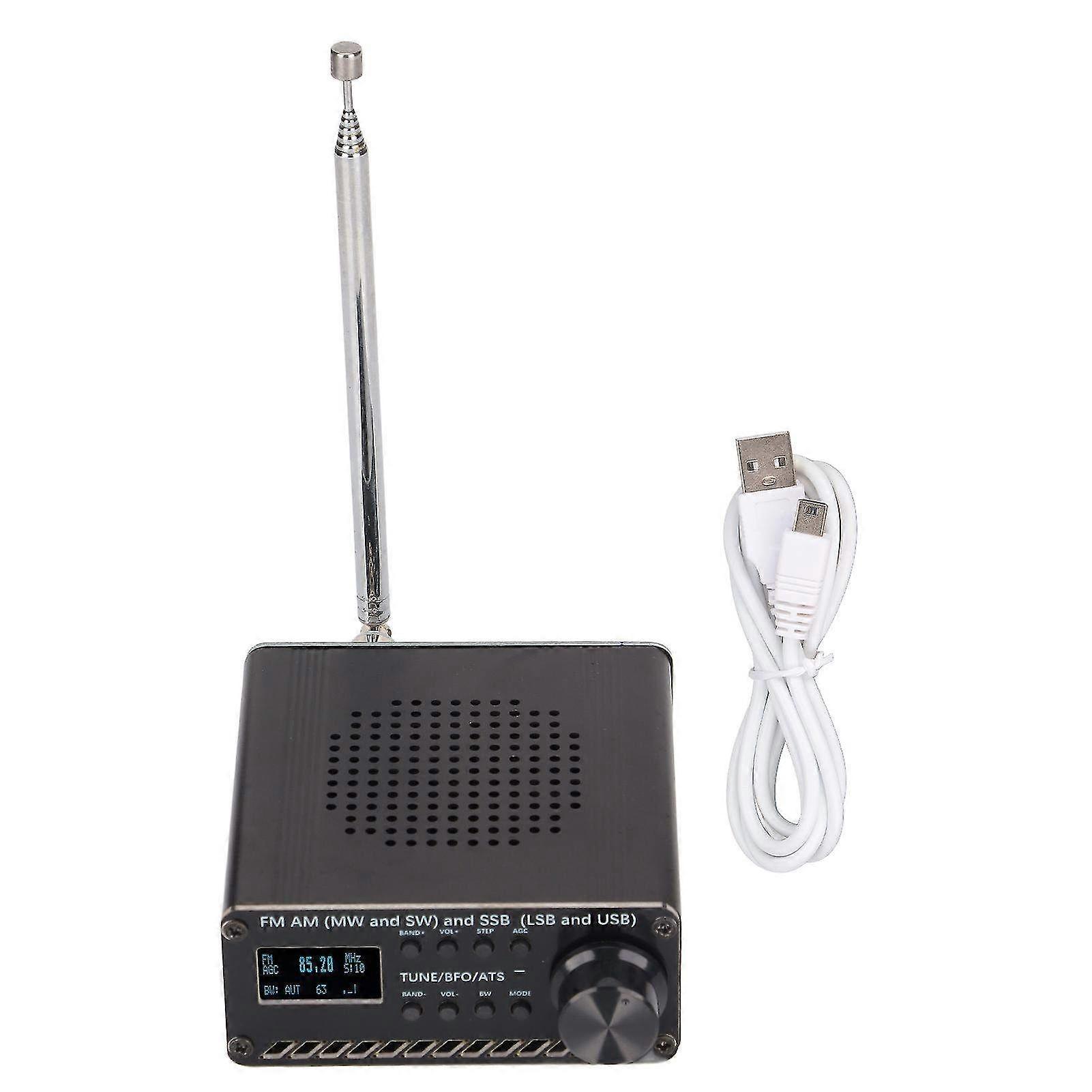 Portable Full Band Radio Receiver Scanner - Handheld FM AM (MW SW) SSB (LSB USB) with Recorder Si4732 for Clear Sound & Communication