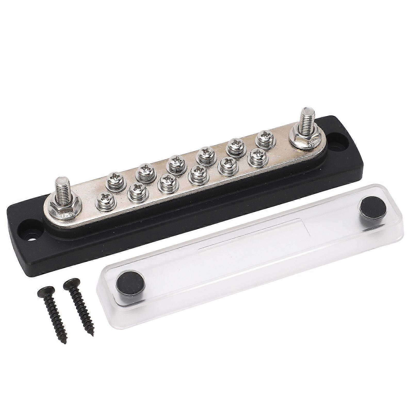 12 Point Power Distribution Block with M6 Terminal Studs