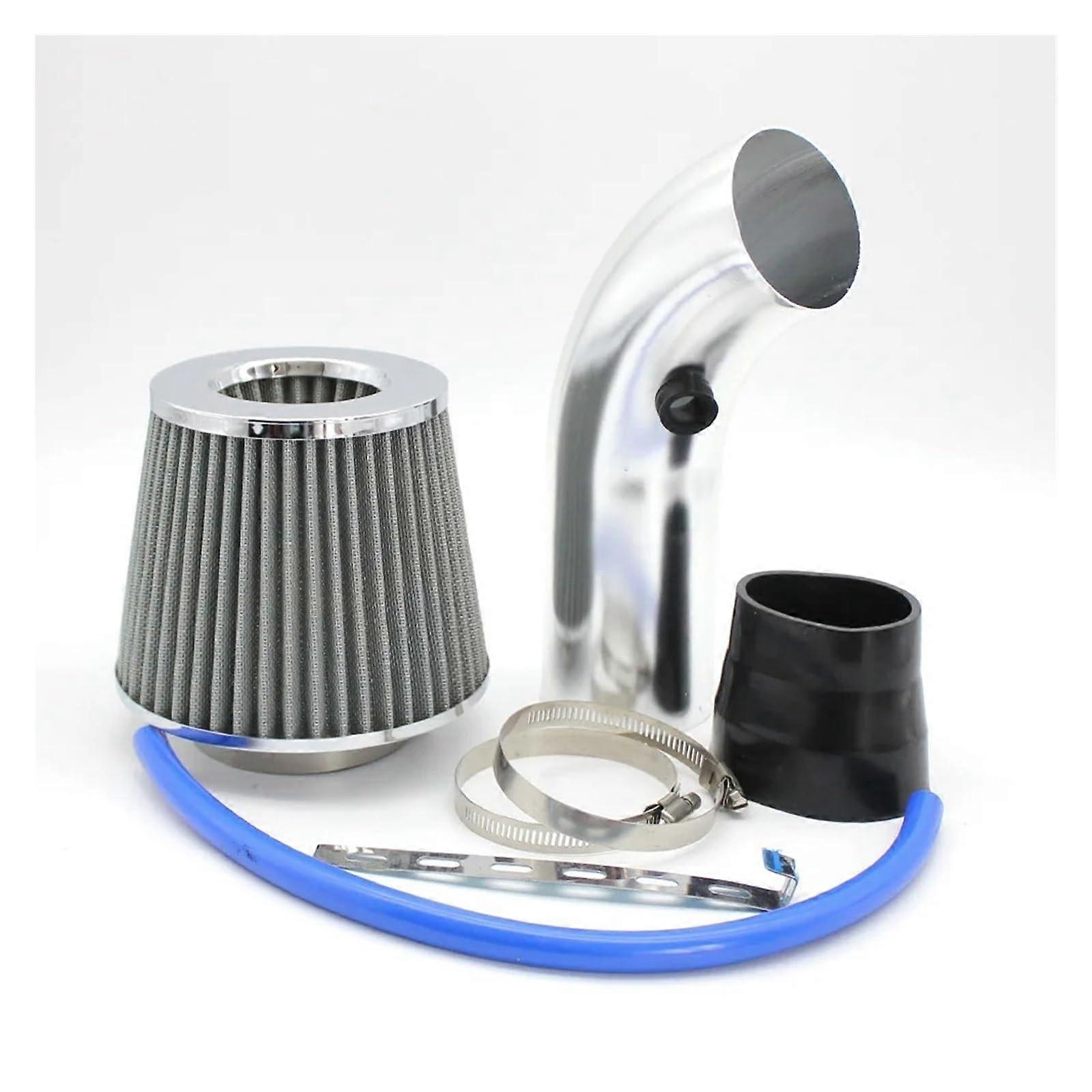Auto Air Intake Outlet Universal 76MM 3' Mushroom Head Filter Aluminum Intake Pipe Kit (Blue)